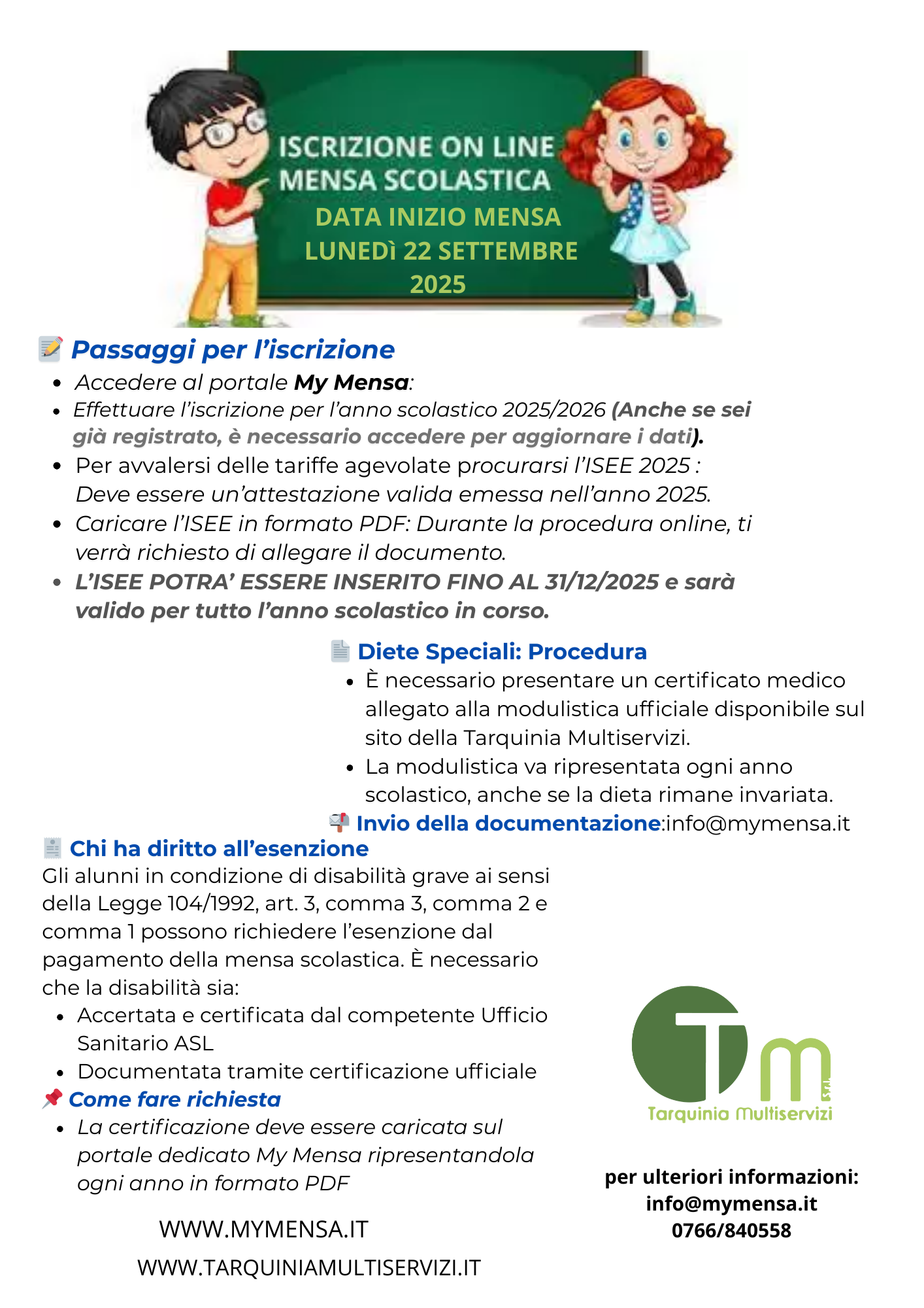 Immagine Si torna a mensa!